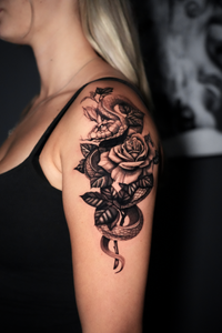 Rose-and-snake